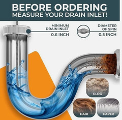 MEISTERFAKTUR Drain Snake 35FT With Drill Attachment &ndash; For Sink And Drain