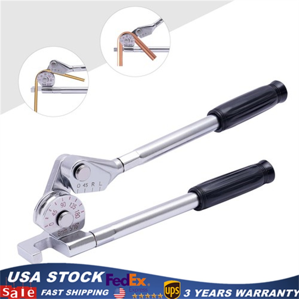 Tubing Tube Bender Aluminum and Copper 5/16&Prime; Manual Pipe Bender Fuel Brake Line