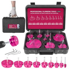 Premium 9-Piece PVC Pipe Reamer and Deburring Tool Kit for 1/2 3/4 1 1-1/4 1-1/2