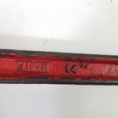 Vintage Task Force 14&Prime; Forged Steel Pipe Wrench 2&Prime; Capacity Made in Taiwan
