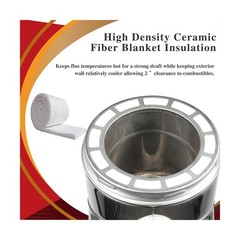 AllFuel HST 6&Prime; x 36&Prime; 304 Stainless Steel All Fuel Class-A Double Wall Insulat