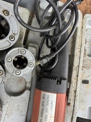 Hongli SQ30 Portable Power Pipe Threading Machine W/Dies 1/2&Prime;, 3/4&Prime;, 1&Prime;, 1-1/4&Prime;