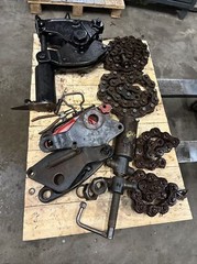 Lot 2 Wheeler Rex 3890 Hydraulic Chain Pipe Cutter Extra Chain (1 Works 1 Parts