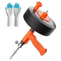 35ft Drain Snake Auger, Plumbing Snake With Drill Adapter, Heavy Duty Flexibl&hellip;