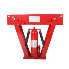 12 Ton Pipe Bender Manual Hydraulic Piping Bending Exhaust Tube Fabric w/6 Dies
