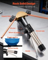 VEVOR Hydraulic Tubing Bender Kit 1/4 to 7/8 in Tube Pipe Bender Color Aluminium