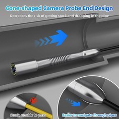 Sanyipace 10.1&Prime; Sewer Camera 165FT w/ Locator, Self-Leveling, Distance Counter