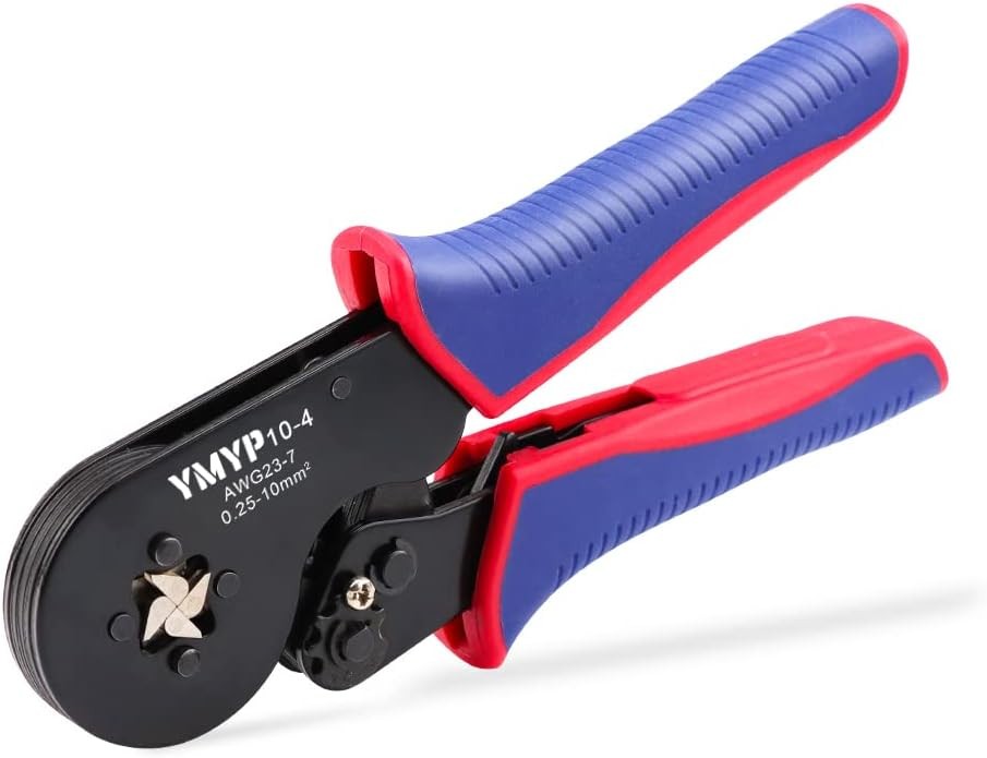 Self-Adjusting Ratcheting Tool, Square Crimper for End-Sleeves Terminal AWG 23-7
