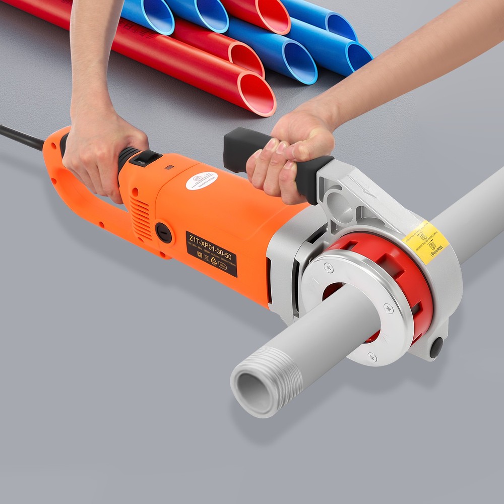 Handheld Electric Pipe Threader Threading Machine W/6 Pipe Cutter 1/2&Prime; &ndash; 2&Prime;