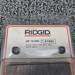 RIDGID 47995 Universal 3/8&Prime;-16 UNC Bolt Dies