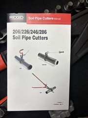RIDGID 59698 Soil Pipe Cutters Model 286 1 1/2&rdquo;-6&rdquo; Brand New In Box Never Used