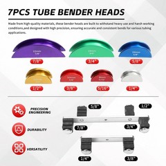 Tube Bender Kit, for 1/4&Prime;-7/8&Prime; O.D. 90&deg; Forward/Reverse Bending Ratcheting