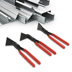3-Piece Sheet Straight Bending Plier Hand Seamers Sheet Metal Tool 45&deg; & 90&deg;