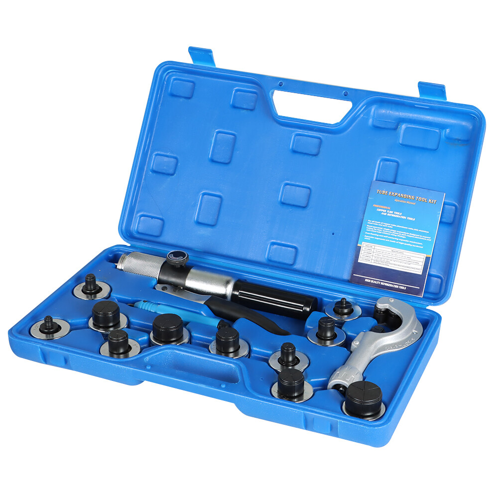 For Copper Tubing Expanding 3/8&Prime; to 1-5/8&Prime; HVAC Hydraulic Swaging Tool Kit