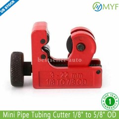 Mini Pipe Tubing Cutter 1/8&Prime; to 5/8&Prime; OD Copper Brass Aluminum Cutting HVAC Plumb