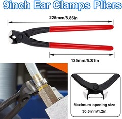Pex Crimping Clamp Cinch Tool Kit with 20PCS 1/2-inch and 10PCS 3/4-inch PEX Cla