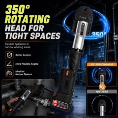 Press Tool Kit Brushless Motor Hydraulic Press Tool with 350&deg; Rotation