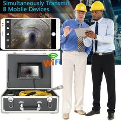 7&Prime; 30M WIFI Pipe Inspection Camera with 512hz Locator 1000TVL Sewer Camera IP68