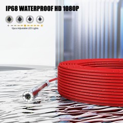 Pipe Inspection Camera 7&Prime; 30 m Drain Sewer Inspection Camera w/ Meter Counter
