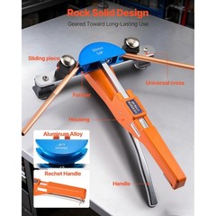 Uimoso Tubing Bender Kit 1/4-7/8Inch Ratcheting Pipe Bender with Aluminum Design