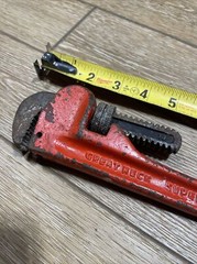 Vintage Great Neck 10&rdquo; Pipe Tool Monkey Wrench PW10 Forged Steel Heavy Duty