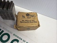 TOLEDO 3/8&Prime; NC PIPE No.999 OR 2&Prime; HS OPENING DIE HEAD DIES