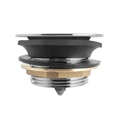 QWORK Bathtub Drain, Polished Chrome, for 1-1/2&Prime; Shower and Chrome