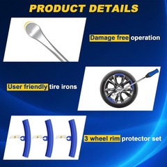 14.5&Prime; Tire Spoon Kit 26PCS Tire Changing Tool for Motorcycle Dirt Bike Lawn