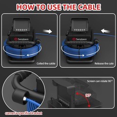 4.3&prime; LCD Monitor Sewer Camera 100FT/30M HD Drain Pipe Inspection Camera 32GB