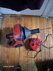Milwaukee 2571-20 M12 Drain Snake Cleaning Machine Kit with 5/16&Prime;X25&prime; Cable