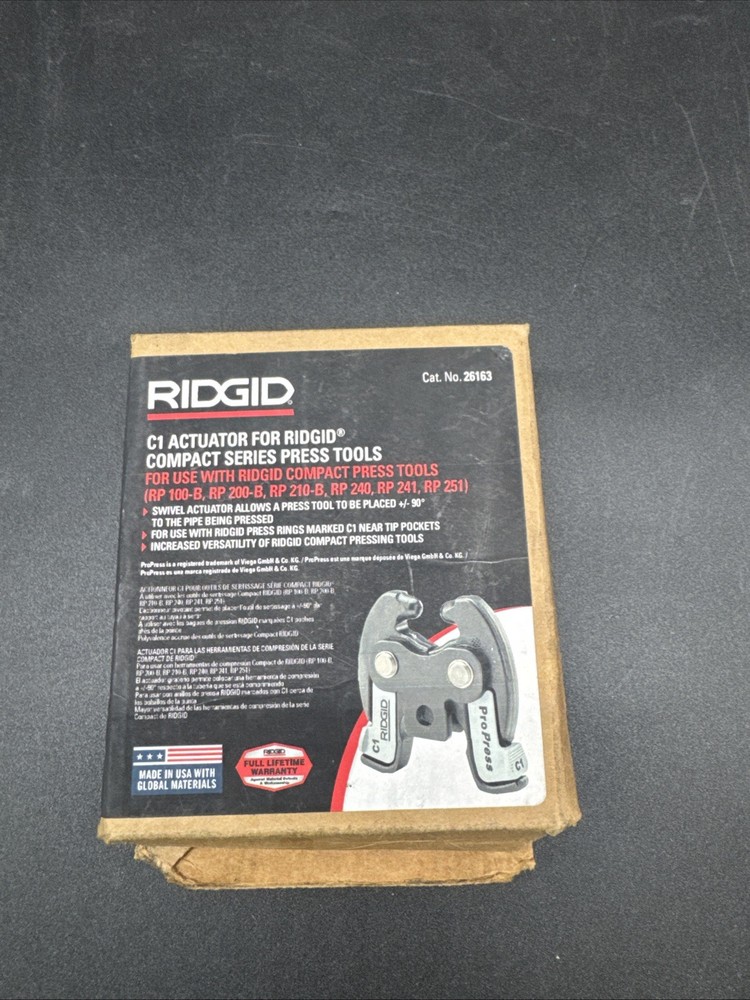 RIDGID C1 Actuator Jaw for Compact Series Press Tools Press Tool MPN 26163