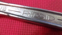 &ldquo;RIDGID&rdquo; #710 &ndash; 10&Prime; FORGED STEEL ADJUSTABLE END WRENCH MADE IN U.S.A.