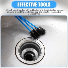 3 Pcs AC Drain Line Cleaner, Pipe Cleaners Condensate Pump Brush HVAC Condens&hellip;