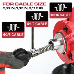 Drain Snake Attachment&ndash;Multi-Functional Cutter 1.2 Inch Diameter,Fits 1.5-3 I&hellip;