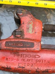 RIDGID Vintage 3-S Heavy Duty Pipe Cutter 1&Prime; To 3&Prime; Pipe Capacity,Elyria,OH.USA