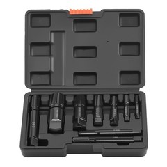 Uimoso 9-Piece Heavy-Duty Steel Pipe Extractor Set for BrokenPipes,Cr-MoMaterial