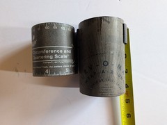 2 Old Pipe Tool Flange Small Wizard Wrap 1&Prime; To 6&Prime; & Curv O Mark 6615 Tools
