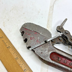 Vintage Reed Mfg Co No. CW14 Heavy Duty Bicycle Chain 2&Prime; Pipe Wrench Erie PA USA
