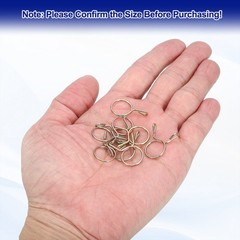 Fuel Line Hose Clips, 30Pcs 12.5mm Zinc Plated 65Mn Steel Tubing Spring Clamps