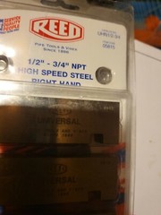Reed Universal Die St High Speed Steel 1/2&Prime; &ndash; 3/4&Prime; NPT 05815 RigdidReed&hellip;