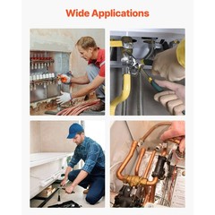 Uimoso 9-Piece Heavy-Duty Steel Pipe Extractor Set for BrokenPipes,Cr-MoMaterial