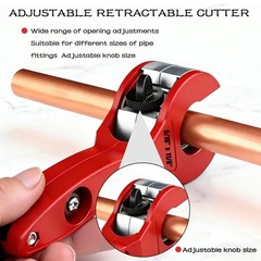 Ratcheting Tubing Cutter 5/16 to 1-1/8 Inch Copper Pipe Cutting Tool