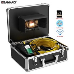 30M Pipe Inspection Camera Sewer Camera 512HZ Self Leveling 1000TVL 7&Prime; 8GB DVR