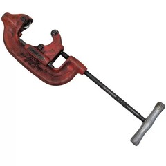 RIDGID No. 4-S Heavy-Duty Pipe Cutter, 2&Prime;&ndash;4&Prime; capacity, extra-long shank, two-man