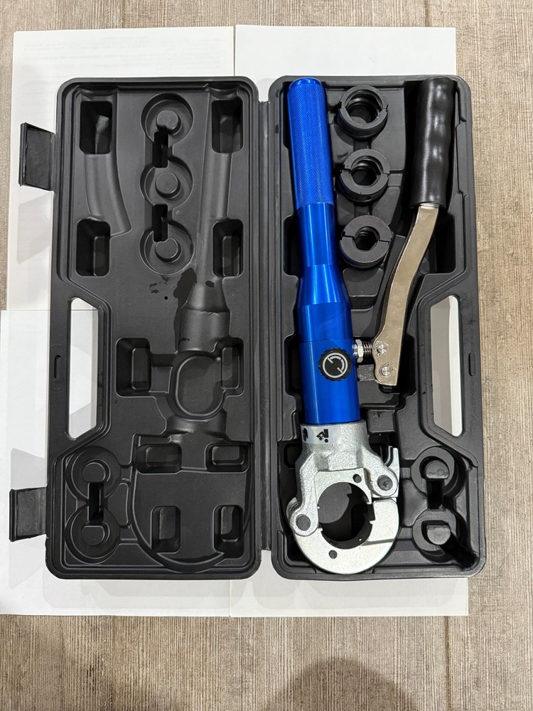 Hydraulic Pipe Crimping Tool GC-1632 with 1/2&rdquo;, 3/4&rdquo;, 1&rdquo; Dies / Copper & PEX