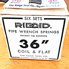 Box Of 6 Ridgid 31730 Coil/Flat Spring Assy For 31035 Wrench NOS FREE SHIPPING