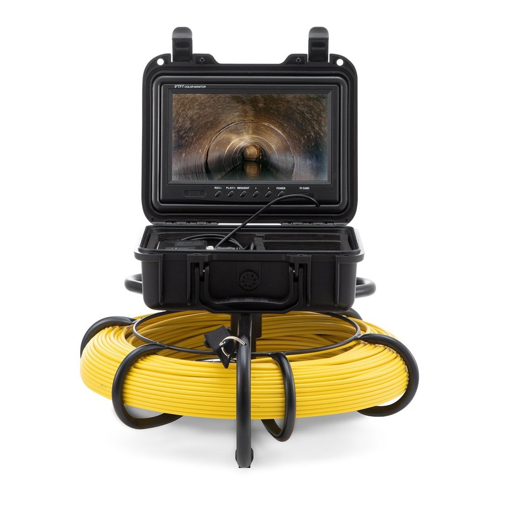 Pipe Inspection Camera 300ft 9-inch 720p Screen with Anti-Slip Handle