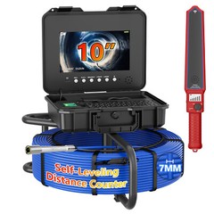 Sewer Pipe Inspection Camera w/ 512hz Locator Meter Counter Self Leveling 100m