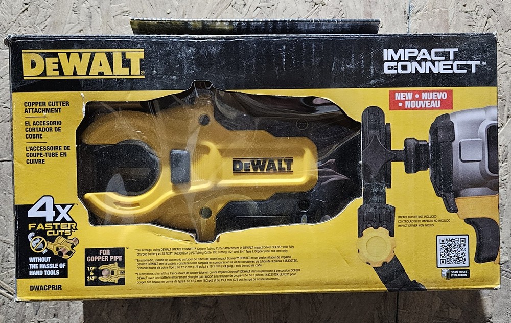 Dewalt DWACPRIR Impact Connect Copper Cutter Attachment NEW