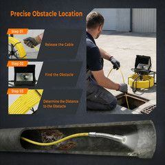 Sewer Camera 100ft/30m Borescopes Plumbing 4.3&Prime; HD Color Screen